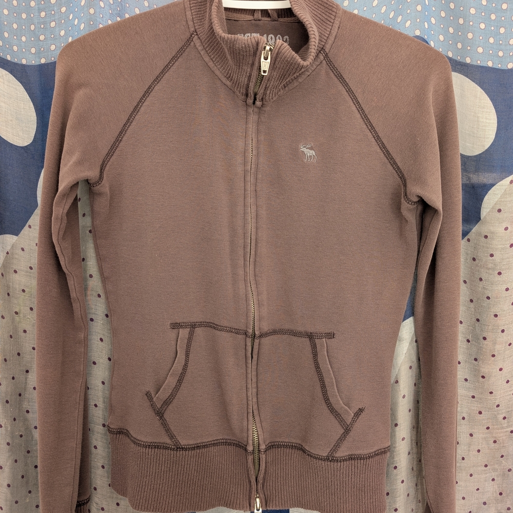 Abercrombie & Fitch Taupe Zip-Up Jacket